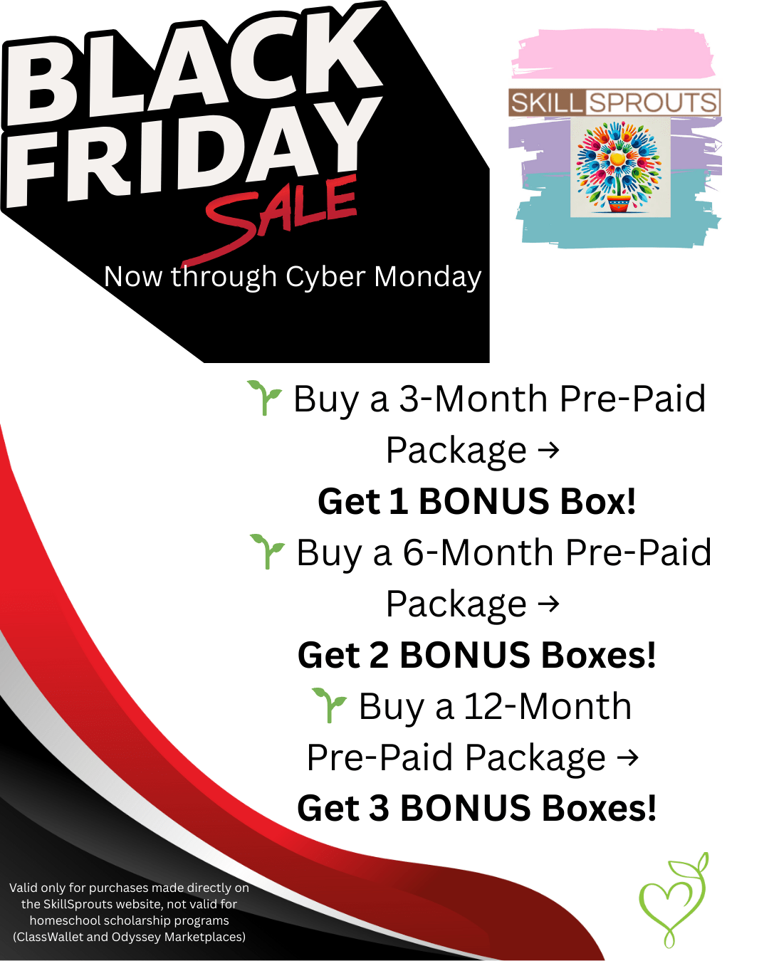 Black Friday BONUS Sale: Extra Months of Developmental Fun!